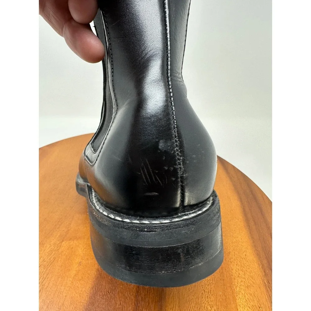 Thursday Boot Co Leather Chelsea Boots Mens Size 11.5 Black Pull on Preppy
